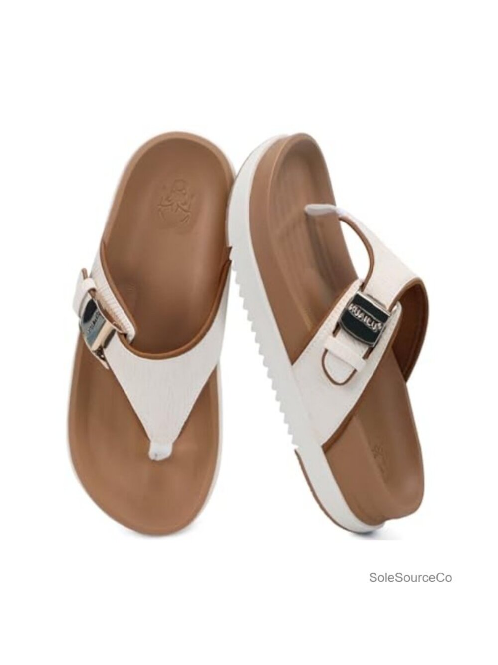 Faux Leather Orthotic Slide Sandals with Arch Support for Women